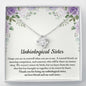 Unbiological Sister Necklace, Soul Sister Gift, Best Friend Gift for Female Friend