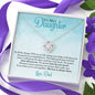 Gift For Daughter From Dad, Daughter Father Necklace