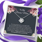 To My Bonus Mom, Stepmom Necklace, Bonus Mom Necklace, Mother's Day Gift for Stepmom, Stepmom Birthday Gift, Step Mother Gift from Bride