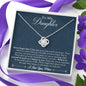 To My Daughter Necklace, Christmas Gift for Daughter from Mom, Daughter Gift from Mom, Daughter Necklace