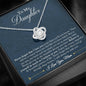 To My Daughter Necklace, Christmas Gift for Daughter from Mom, Daughter Gift from Mom, Daughter Necklace