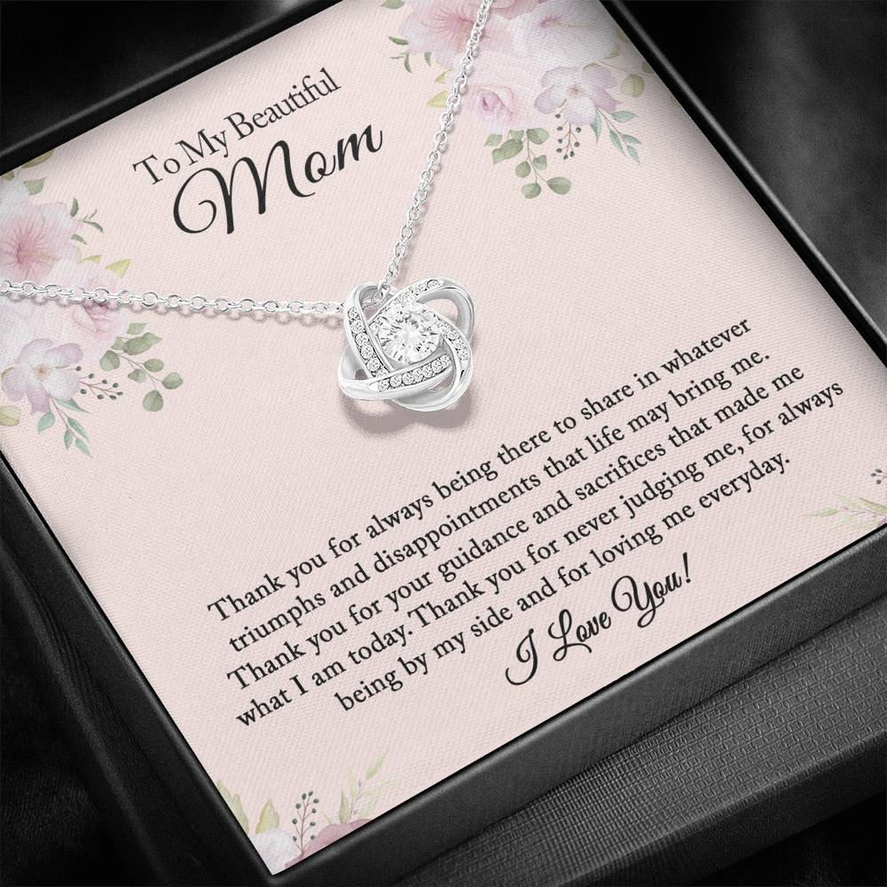To My Beautiful Mom Necklace, Mom Birthday Gift from Daughter, Mom Gift From Son, Mom Necklace, Christmas Gifts, Mother's Day Necklace