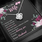To My Wife Necklace,  Wife Gift From Husband,  Anniversary Gift For Wife,  Wife Birthday Gift