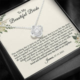 Groom to Bride Gift on Wedding Day, Gift for Bride from Groom, To Bride Card, To My Bride Gift from Groom, Gift for Wife on Wedding Day