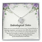 Unbiological Sister Necklace, Soul Sister Gift, Best Friend Gift for Female Friend