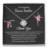 Dance Teacher Gifts, Gift for Ballet Teacher, Ballet Teacher Gift Jewelry with Card, Dance Recital Gift for Teacher