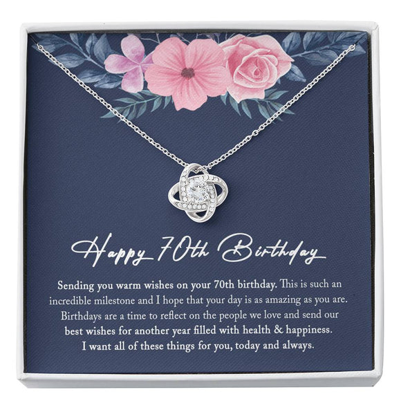 70th Birthday Gift Woman, 70th Birthday Gift for Mom, 70th Birthday Gifts for Her, 70th Birthday Gift For Sister, 70th Birthday Necklace