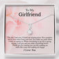 To My Girlfriend Necklace, Anniversary Gift for Girlfriend, Girlfriend Necklace, Girlfriend Birthday, Valentines Day Gift For Girlfriend
