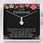 To My Girlfriend Necklace, Girlfriend Gift, Girlfriend Necklace, Girlfriend Birthday, Anniversary Gift for Girlfriend, Christmas Gifts