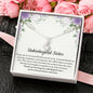 Unbiological Sister Petite Ribbon Necklace, Soul Sister Gift, Best Friend Gift