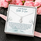 Sister In Law Necklace: Sister-In-Law Birthday Gift, Amazing Sister In Law Gift, Petite Ribbon