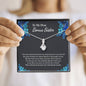 Bonus Sister Necklace, Bonus Sister Gift for Sister In Law, Future Sister In Law, Groom Sister, Sister of the Groom Necklace