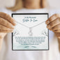 Sister In Law Necklace: Sister-In-Law Birthday Gift, Amazing Sister In Law Gift, Petite Ribbon