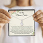 To My Bonus Sister Necklace, Bonus Sister Gift for Sister In Law, Future Sister In Law, Groom Sister Gift, Sister of the Groom Necklace