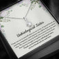Unbiological Sister Petite Ribbon Necklace, Soul Sister Gift, Best Friend Gift