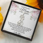 To My Beautiful Mom Necklace, Mother of the Bride Gift from Daughter, Wedding Day Gift from Bride