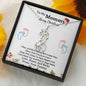 Heartfelt Christmas Gift for Mom To Be and Expecting Mom Forever Linked Necklace