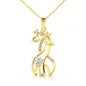 Mother Daughter Necklace, Mother Daughter Gift Necklace, Daughter Gift, Mother Daughter Forever Linked Giraffe Necklace, Mother's Day Gift