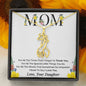 Mom Necklace, Mom Gift for Mom from Daughter, Mother Daughter Necklace, Forever Linked Giraffe Necklace