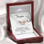 Gift For Daughter From Mom, Daughter Gift From Mom, Daughter Mother Necklace - Interlocking Hearts