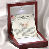 Daughter Wedding Gift from Mom, Bride Gift from Mom, Daughter Wedding Day Necklace, Wedding Gift for Daughter, Gift for Bride from Mother