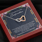 Confirmation Gifts for Girls, Confirmation Necklace, Holy Confirmation For Girls, Christian Faith, Gift from Godparent - Interlocking Hearts
