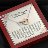 Daughter Wedding Gift from Mom, Bride Gift from Mom, Daughter Wedding Day Necklace, Wedding Gift for Daughter, Gift for Bride from Mother