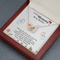 Christmas Gift for Pregnant Wife, First Time Mom Necklace, New Mom Forever Linked Necklace, Christmas Gift for Mom To Be