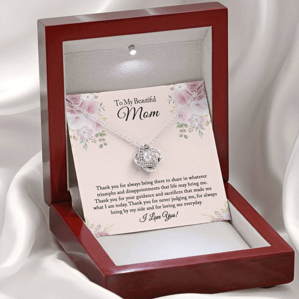 To My Beautiful Mom Necklace, Mom Birthday Gift from Daughter, Mom Gift From Son, Mom Necklace, Christmas Gifts, Mother's Day Necklace