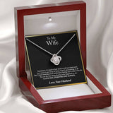 To My Wife Necklace, Anniversary Gift For Wife, Wife Birthday Gift, Wife Necklace, Christmas Gifts, Valentine's Day Gift