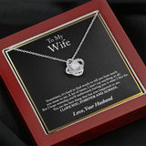 To My Wife Necklace, Anniversary Gift For Wife, Wife Birthday Gift, Wife Necklace, Christmas Gifts, Valentine's Day Gift