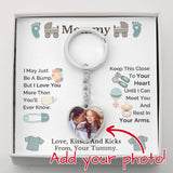 Customized Baby Scan Keychain Gift for Mom To Be, Mom To Be Keepsake Gift From Baby Bump
