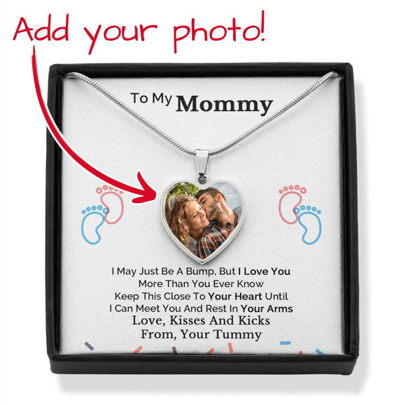 Mommy To Be Gift From Bump, New Mom Necklace, Birthday Gift from Baby Bump, Mom To Be Gift, Mother's Day Gift for Expecting Mom, New Mom