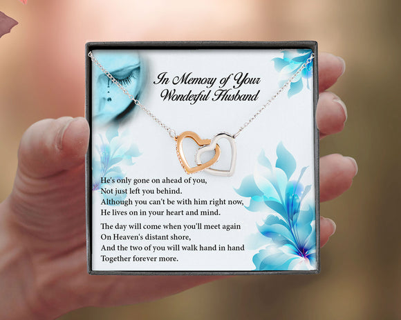 Loss Of Husband, Husband Memorial Gift, Husband Remembrance Necklace, Condolence Gift, Bereavement Gift, Sorry For Your Loss