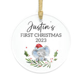 Baby's First Christmas Ornament - Personalized First Christmas Boy Ornament - Custom Baby Boy Ornament 2023