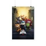 The Funny Marvs Cats Wall Print, Movie Poster Wall Prints, Premium Matte Vertical Posters Unframed