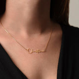 To My Lovely Granddaughter Signature Name Necklace, Granddaughter Birthday, Graduation Gift from Grandma, Gift from Grandpa