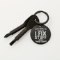 Funny Dad Gift – “I Fix Stuff and Know Things” Screwdriver Keychain for Dad, Father's Day, Christmas & Birthday Gift for Dad