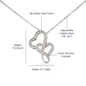 Mother and Son Necklace, Mother Son Forever Linked Heart Necklace Gift for Mom, Son Gift to Mom