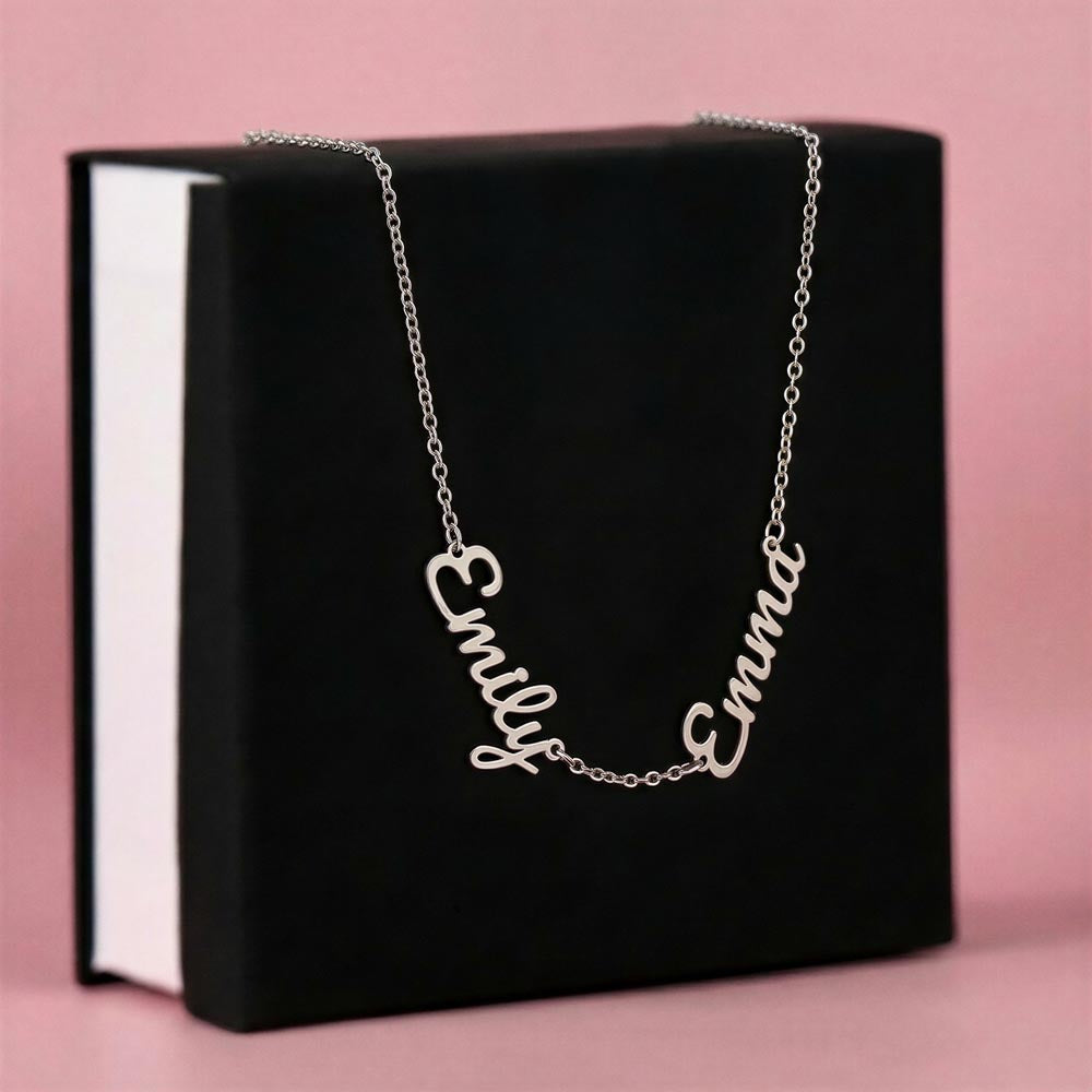 Personalized Multi Name Necklace for Mom, Custom Children Names Necklace, Mother’s Day Gift, Family Necklace