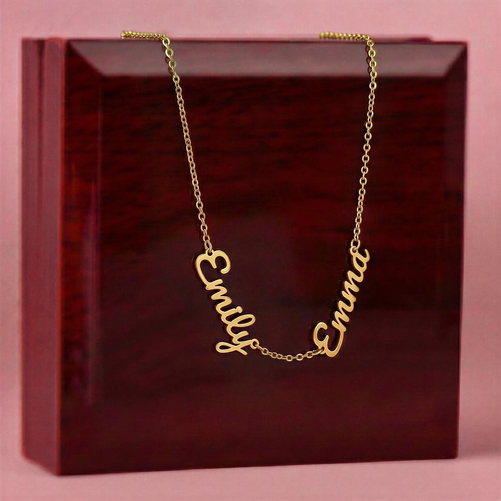 Personalized Multi Name Necklace for Mom, Custom Children Names Necklace, Mother’s Day Gift, Family Necklace
