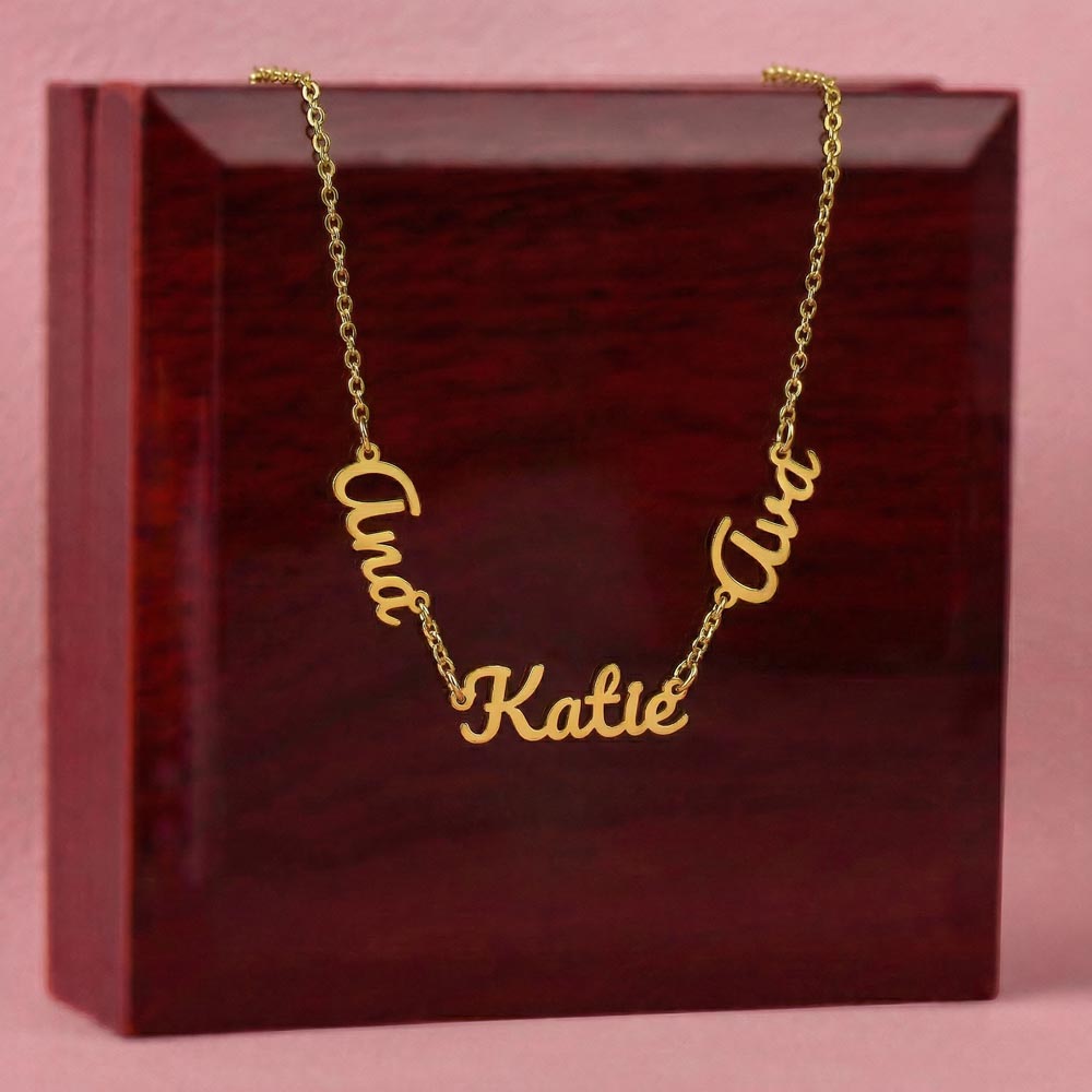 Personalized Multi Name Necklace for Mom, Custom Children Names Necklace, Mother’s Day Gift, Family Necklace