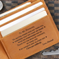 Personalized Engraved Leather Wallet for Husband, Gift from Wife, Romantic Birthday Gift, Anniversary & Christmas Gift for Him