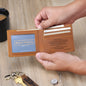 Personalized Engraved Leather Wallet for Husband, Gift from Wife, Romantic Birthday Gift, Anniversary & Christmas Gift for Him