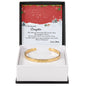 Christmas Gift for Daughter from Mom – Custom Engraved Cuff Bracelet