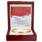 Christmas Gift for Daughter from Mom – Custom Engraved Cuff Bracelet