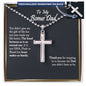 Bonus Dad, Fathers Day Gift for Step Dad, Gift For Stepdad, Stepfather Gift, Stepdaddy Gift - Ball Chain