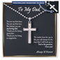 To My Dad, Birthday Gifts For Dad From Daughter, Gifts From Son, Meaningful Gifts for Dad - Ball Chain