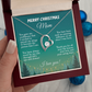 Christmas Gift for Mom Necklace, Meaningful Merry Christmas Jewelry Gift for Mom from Daughter or Son