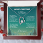 Christmas Gift for Mom Necklace, Meaningful Merry Christmas Jewelry Gift for Mom from Daughter or Son